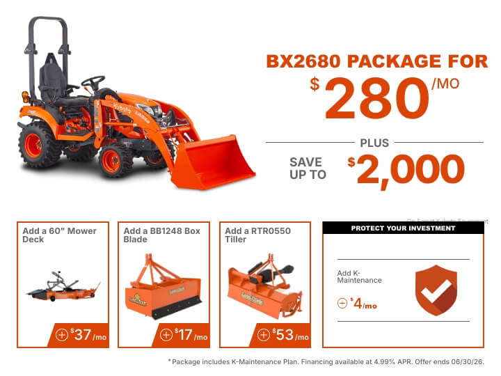 BX2680 Tractor Package